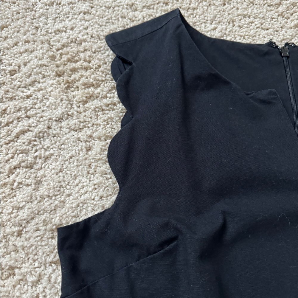 Vineyard Vines black scallop cotton dress 8 - Picture 4 of 9